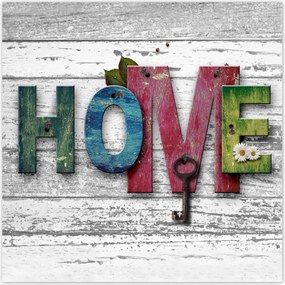 Poszterek 30x30 Otthon Házikó Felirat