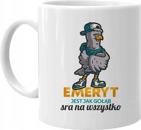 A nyugdíjas olyan, mint a galamb, mindenre A Nyugdíjas Bögre