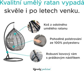 AKCIÓ Függőszék KOKON állvánnyal, bézs II. osztály