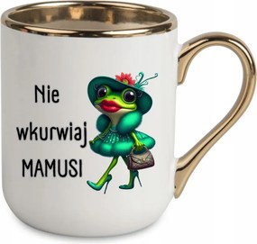 Elegáns bögre "Ne idegesítsd fel anyát" +Béka 330 Fehér