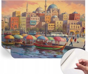 Modern öntapadós fotótapéta falra Városi tengerpart 312x219 cm