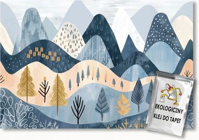 Fotótapéta Flizelina Gyerekek Tájkép Hegyek Fák Erdő 250x175 ragasztó