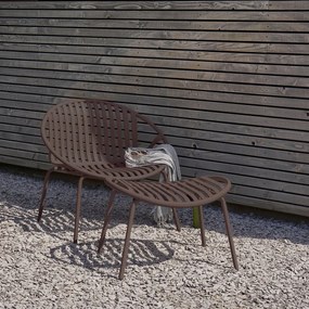 Bruce kerti pihenőfotel lábtartóval