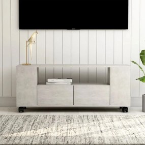 Betonszürke szerelt fa tv-szekrény 120x35x48 cm