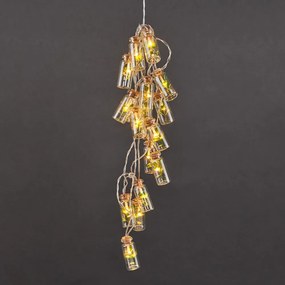 URBAN JUNGLE Led-es égősor, befőttes üveg / levél