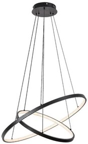 RÁBALUX 72345 BELIZA Modern Led Függesztett Lámpa Fekete IP20
