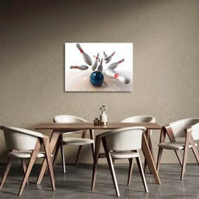 Kép - bowling (üvegen) (70x50 cm)