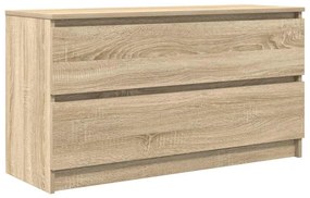 sonoma tölgy színű szerelt fa TV-szekrény 100x35x54 cm