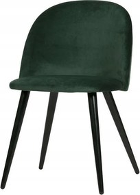 Fay Velvet 2 db-os bársony szék szett, sötétzöld, Woood