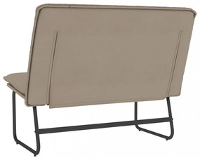 vidaXL kávészínű műbőr pad 100 x 75 x 76 cm