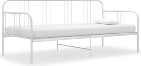 vidaXL fehér fém kanapéágy-keret 90 x 200 cm