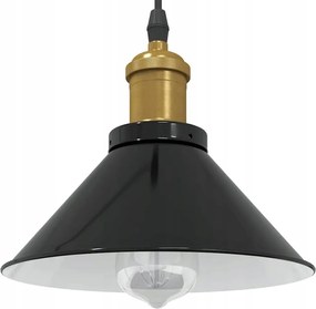 Függőlámpa Állítható Magasságú E27 Fekete Fém. 2 Db-os Szett