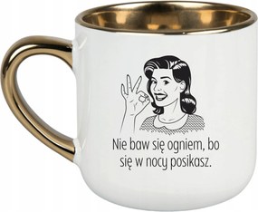 Bögre Fehér 400ml Ajándék Vicces Anyák Napja Ne Játssz A Tűzzel