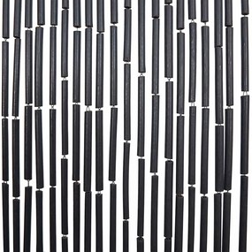 rovaros ajtófüggöny Sötétszürke 56x185 cm bambusz