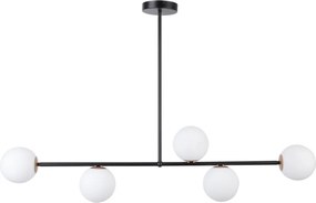 SIGMA LIGHTING 33186 GAMA Többágú Függesztett Lámpa Fehér, Fekete G9 IP20