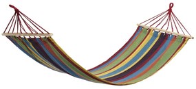 Függőágy szivárvány csíkok, Heinner, 200x80 cm, többszínű