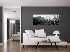 Kép - Vadvirágok illusztrációja (120x50 cm)