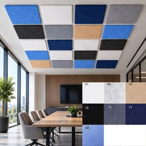 Bilnora extra sűrű mennyezeti zajcsökkentő panel 120x120x1,2cm - 1 fehér
