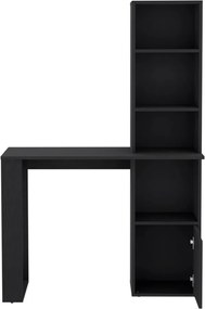 Polcos íróasztal tárolóval 98,5x45x148cm fekete FUR1234-2