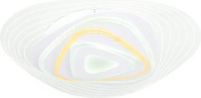Globo 48546SH Mennyezeti lámpa fehér és átlátszó akril búra, Google Assistant+Alexa, memória, éjszakai fény, színhőmérséklet és , fényerő-szabályzás, Ø:500, H:65, LED 40W 230V, 300-3300lm, színhőmérsékletváltós 3000-6500K