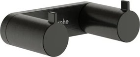 Hansgrohe AddStoris S két akasztós fogas csiszolt fekete króm színű 41785340