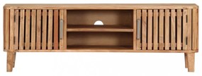 tömör akácfa TV-szekrény 130 x 30 x 45 cm
