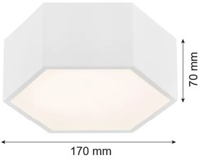 Argon 3828 - LED Mennyezeti lámpa ARIZONA LED/9W/230V fehér