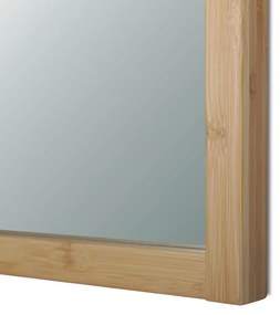 Fali tükör B044 NAT, bambusz, L