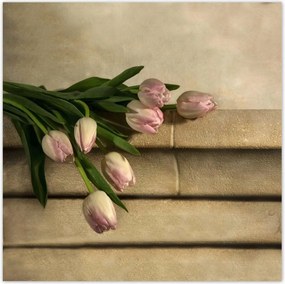 Poszterek 140x140 Rózsaszín tulipán csokor