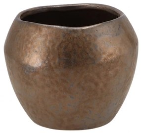 AMARAH bronz kerámia virágcserép 14 cm