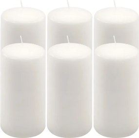Paraffin gyertya 15 cm 65 óra égési idő 6 db fehér
