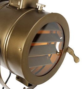 Háromlábú állólámpa bronz fa stúdió spottal - Radient