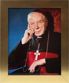 Vászonkép 30x25 Stefan Wyszyński Bíboros Arany Keret