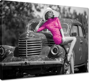 Vászonkép 50x40 Ruhában a törmeléken