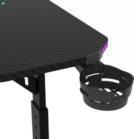 LUMEN RGB LED gamer asztal 120 × 60 cm
