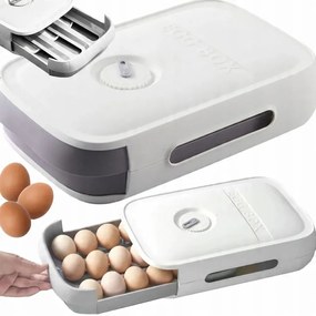 Tojásrendező fiókkal - szürke