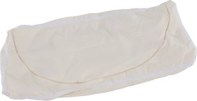Kerti tároló doboz/pad, fekete/természetes/krémszínű, BEMUS