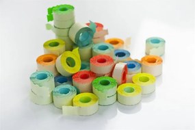 Árazószalag, 22x12 mm, piros (IS22P)