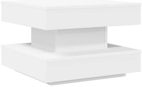 fehér dohányzóasztal 360 fokban forgatható 50x50x34,5 cm