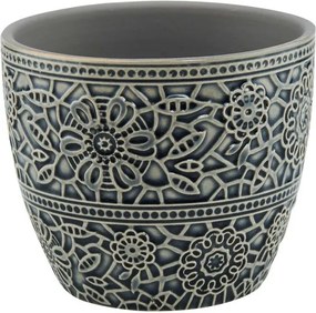 BLOOMY kaspó, fekete Ø 10,8 cm