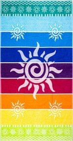 STROMBOLI Strandtörölköző szivárvány 165x90cm