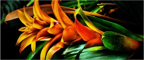 Narancssárga csokor képe (120x50 cm)