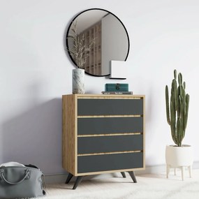 Suvera Oak and Anthracite komód