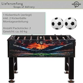 Professzionális csocsó asztal  Leeds 140 x 73 x 87 cm