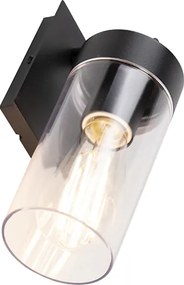 Okos modern kültéri fali lámpa fekete, wifivel ST64 - Rullo