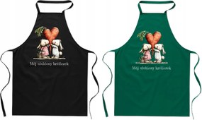 Konyhai kötény Ajándék Pároknak Valentin nap Kedvenc nyuszim