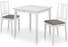 vidaXL 3-részes fehér MDF étkezőgarnitúra