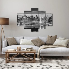 Kép - Fekete-fehér nagyváros (150x105 cm)
