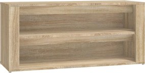 vidaXL sonoma tölgy színű szerelt fa cipőtartó 100x35x45 cm