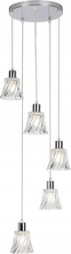 Függőlámpa E14 5x40W króm szín 5305 Hestia Rabalux